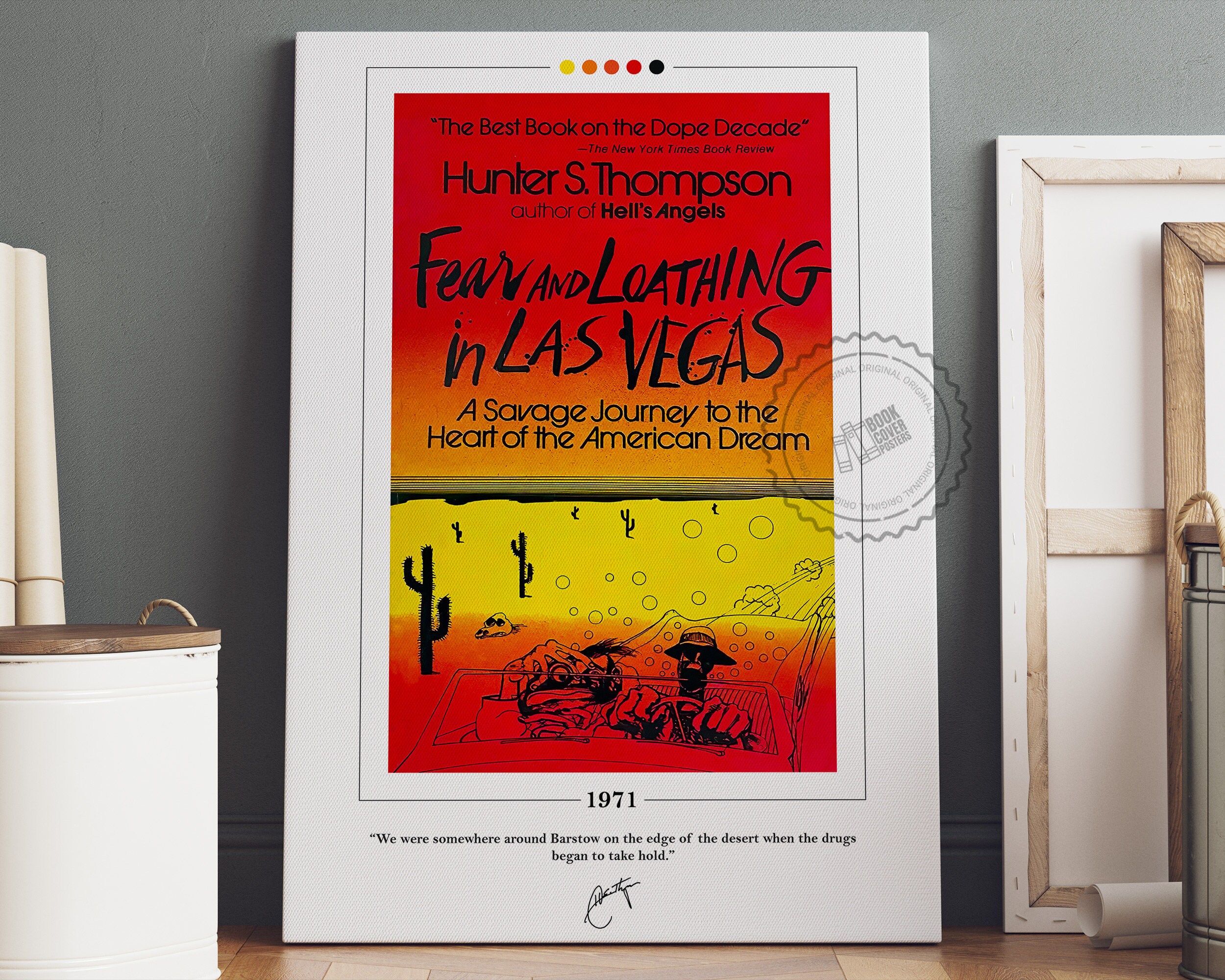 Fear and Loathing in Las Vegas Alternative Colourfull Poster by