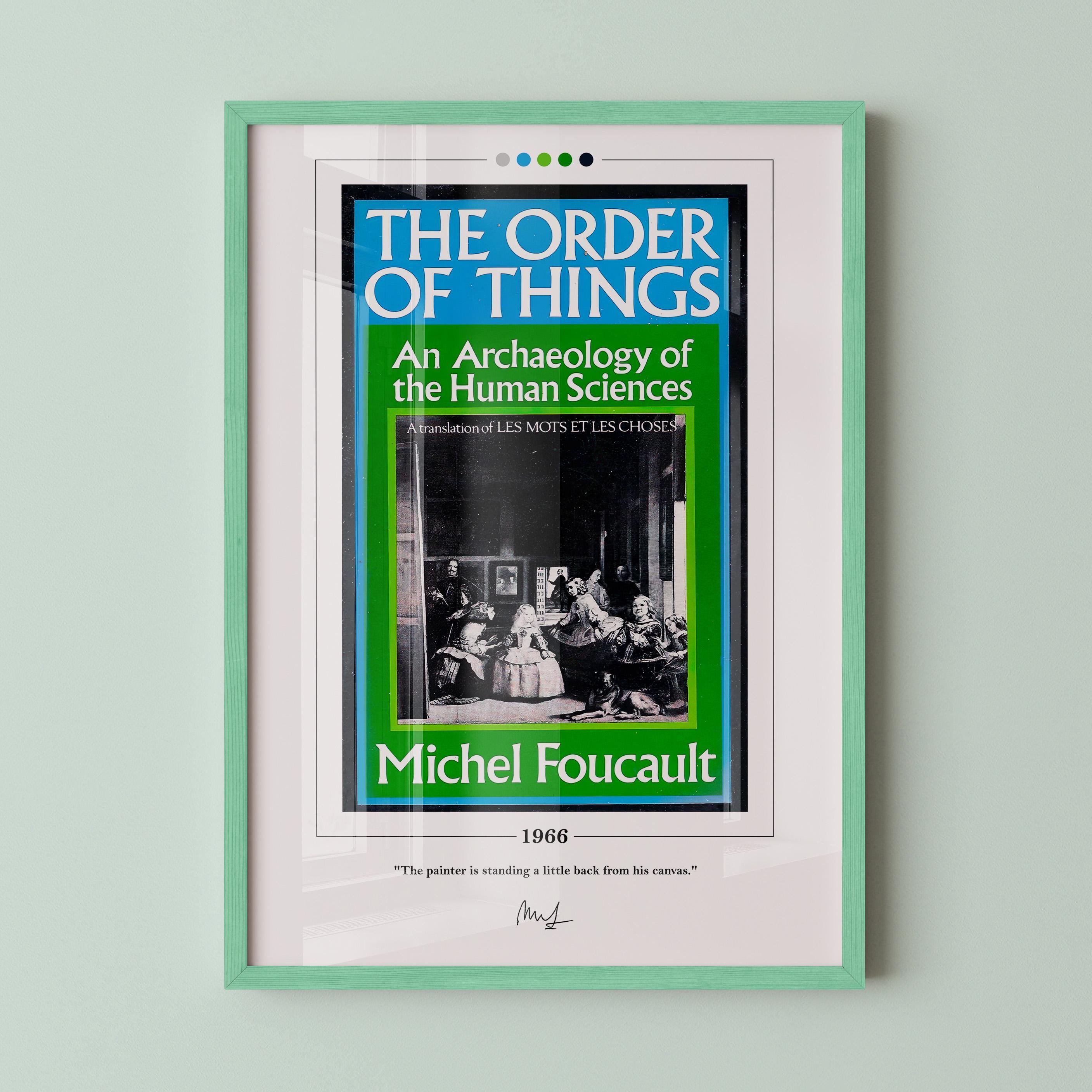 The Order of Things Book Cover Poster | Michel Foucault, The Order of Things Poster, Book Poster, Book Art, Canvas Wall Art, Book Lover Gift