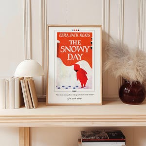 The Snowy Day Book Cover Poster | Ezra Jack Keats, The Snowy Day Poster, The Snowy Day Print, Book Posters, Canvas Wall Art, Book Lover Gift image 6