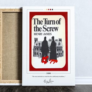 The Turn of the Screw Book Cover Poster | Henry James, Turn of the Screw Poster, Turn of the Screw Print, Book Posters, Book Lover Gift