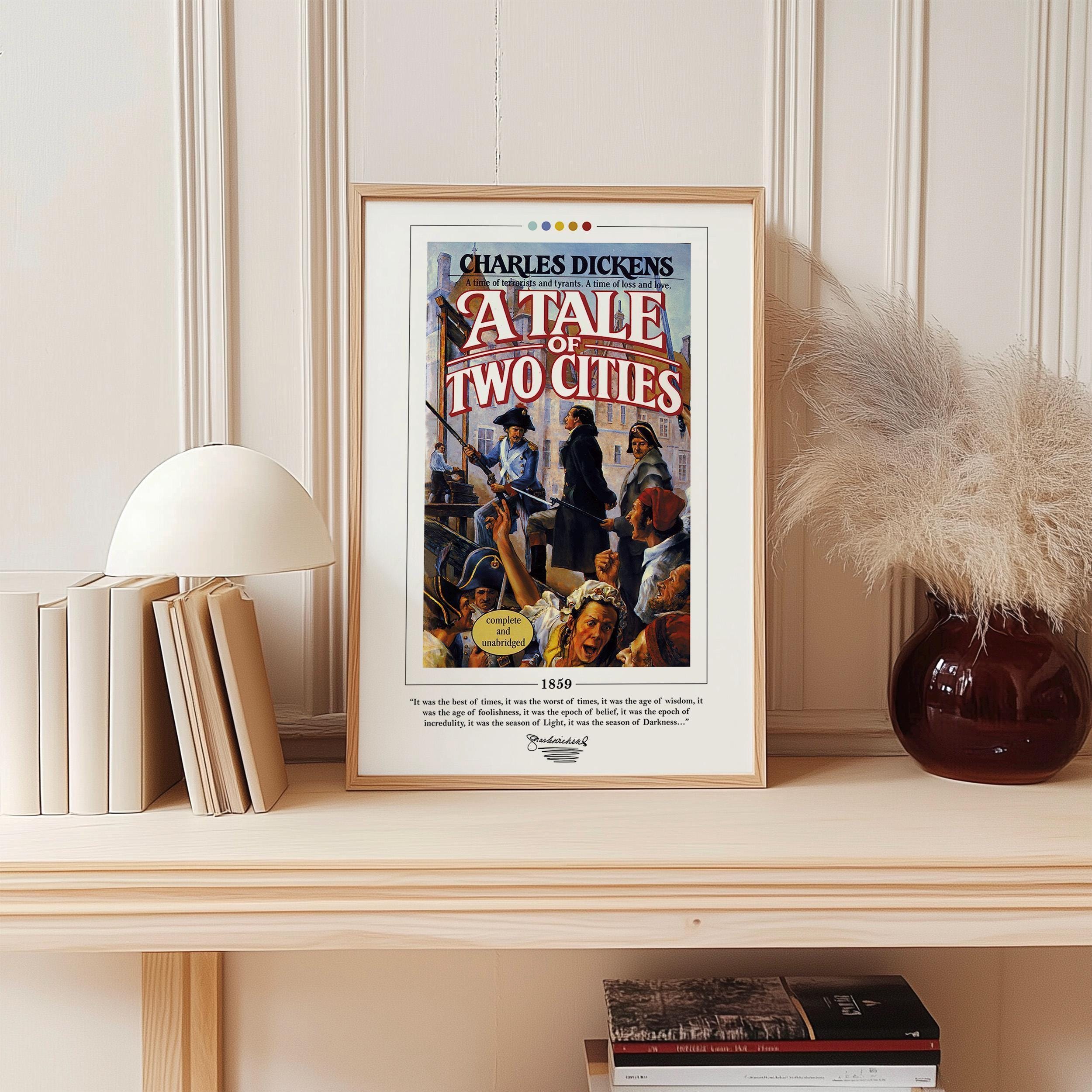 A Tale of Two Cities Book Cover Poster | Charles Dickens, A Tale
