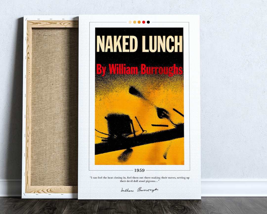 Naked Lunch Book Cover Poster William S. Burroughs, Naked Lunch Poster, Naked Lunch Print, Book