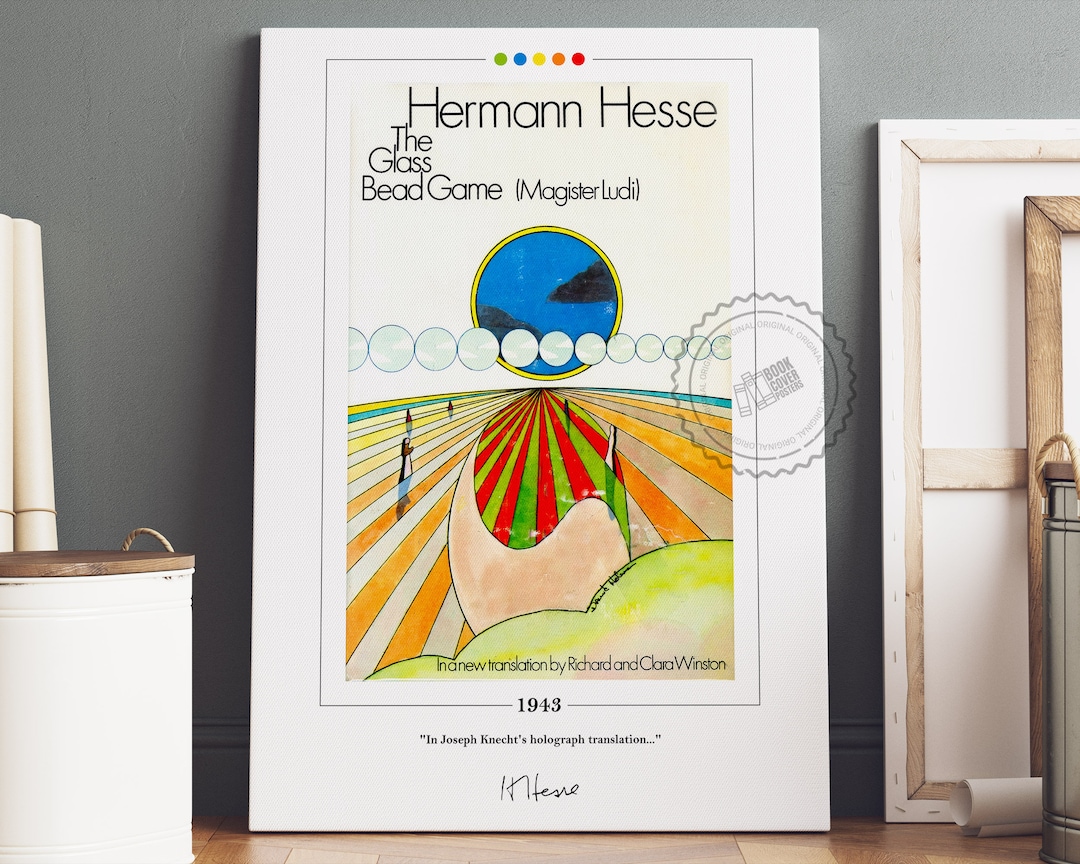 The Glass Bead Game Book Cover Poster | Hermann Hesse, the Glass Bead