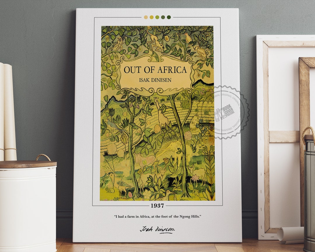 Out of Africa Book Cover Poster | Isak Dinesen, Out of Africa Poster