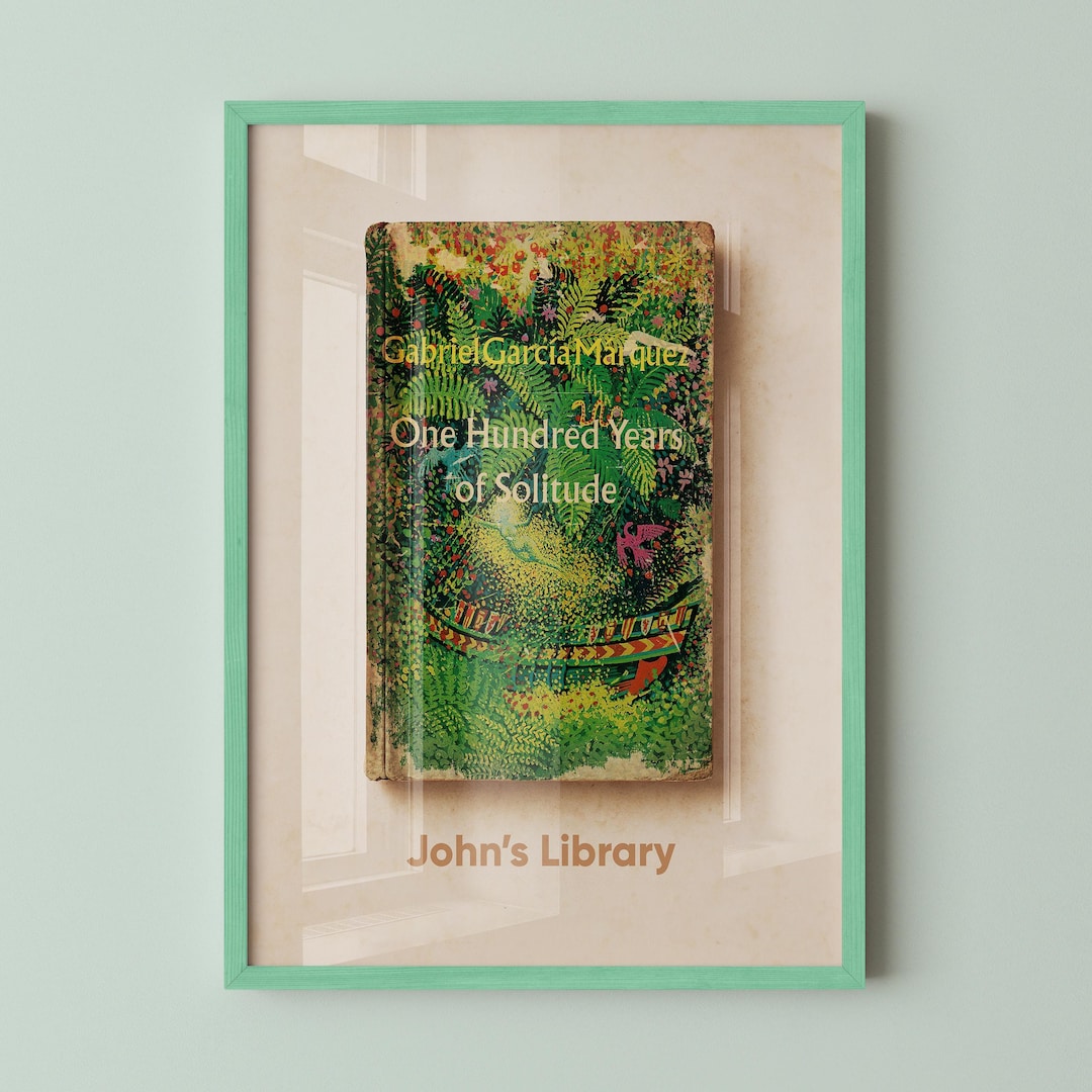 One Hundred Years of Solitude Custom Library Wall Art, Personalized ...