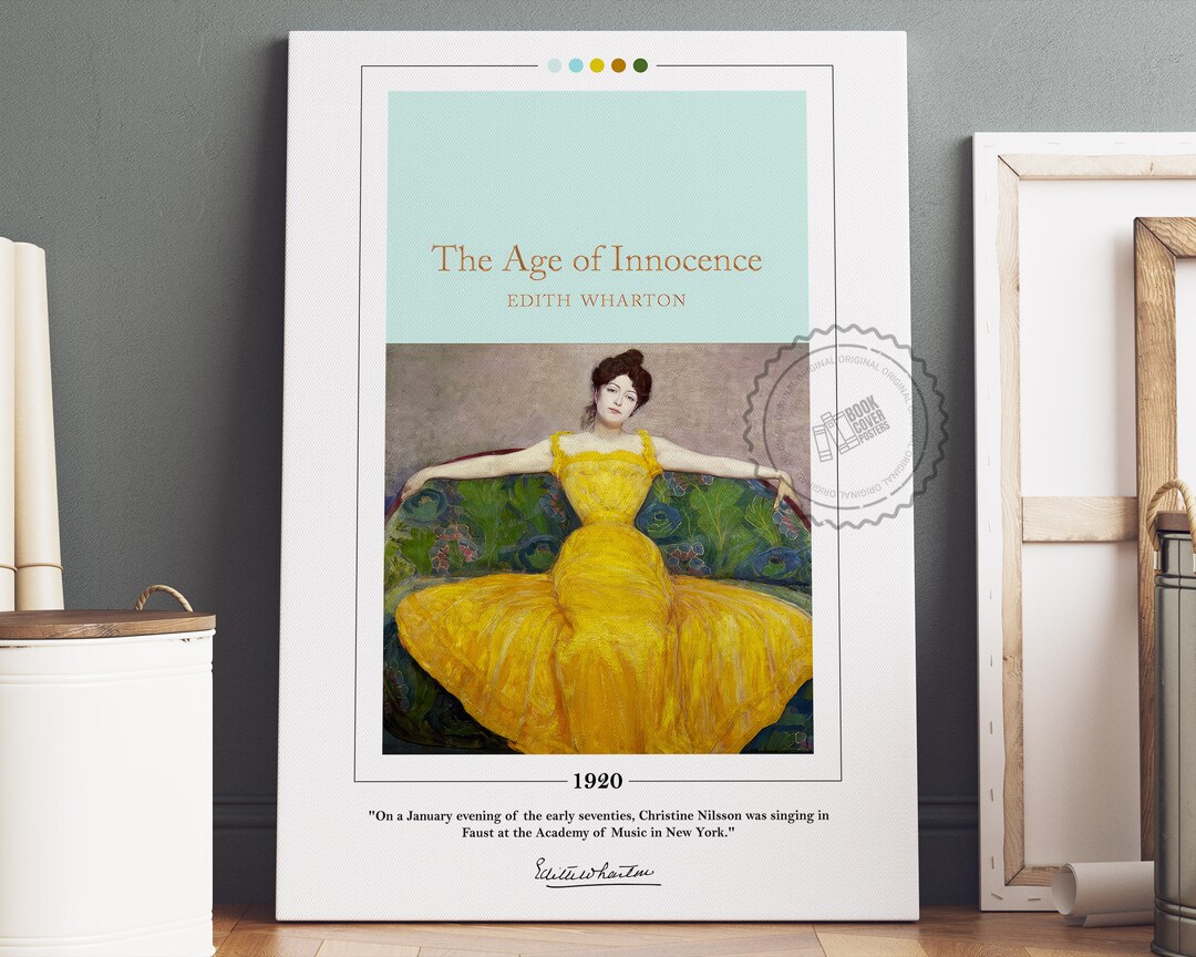The Age of Innocence Book Cover Poster | Edith Wharton, the Age of