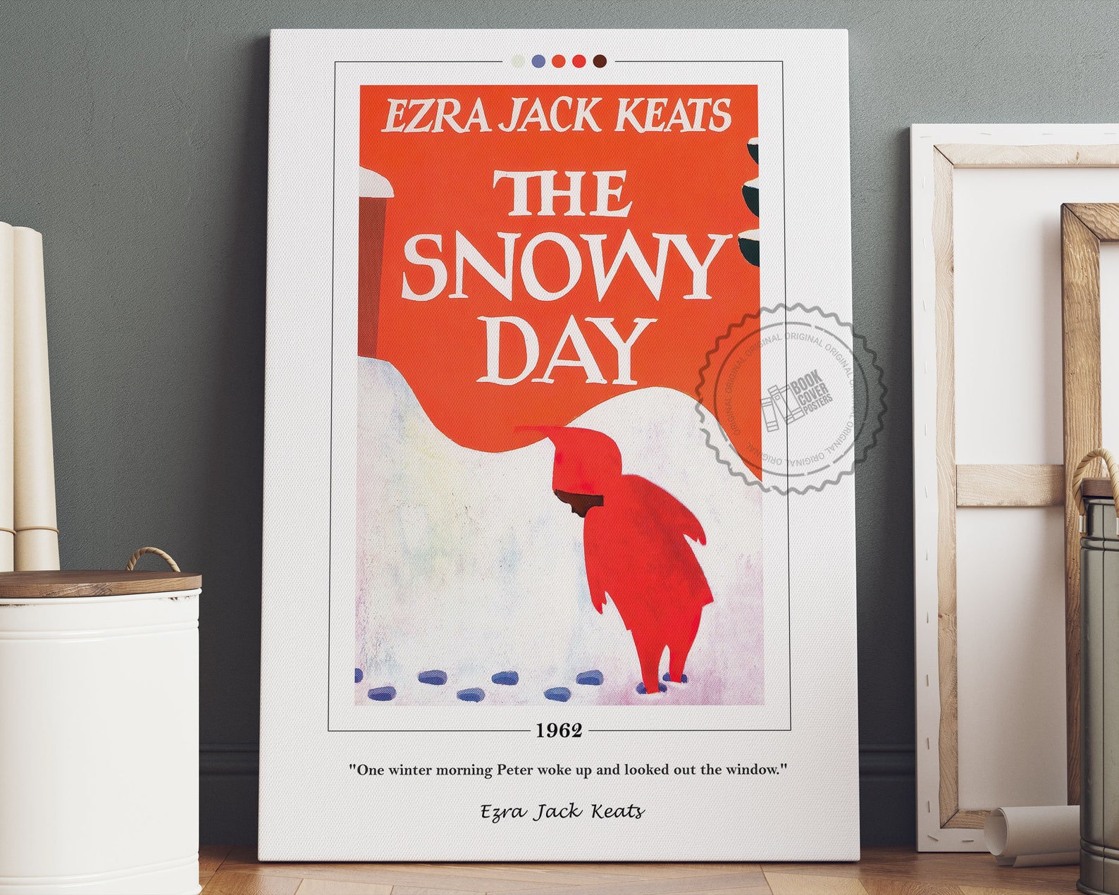 The Snowy Day Book Cover Poster | Ezra Jack Keats