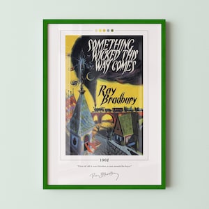 Something Wicked This Way Comes Book Cover Poster | Ray Bradbury, Something Wicked This Way Comes Poster, Book Posters, Canvas Wall Art