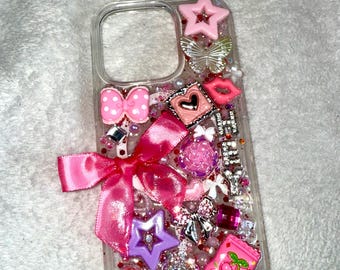 Custom Junk Decoden Phone Case, Y2K Coquette Kawaii, Personalized