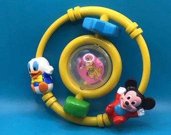Vintage Disney Baby Rattle Toy