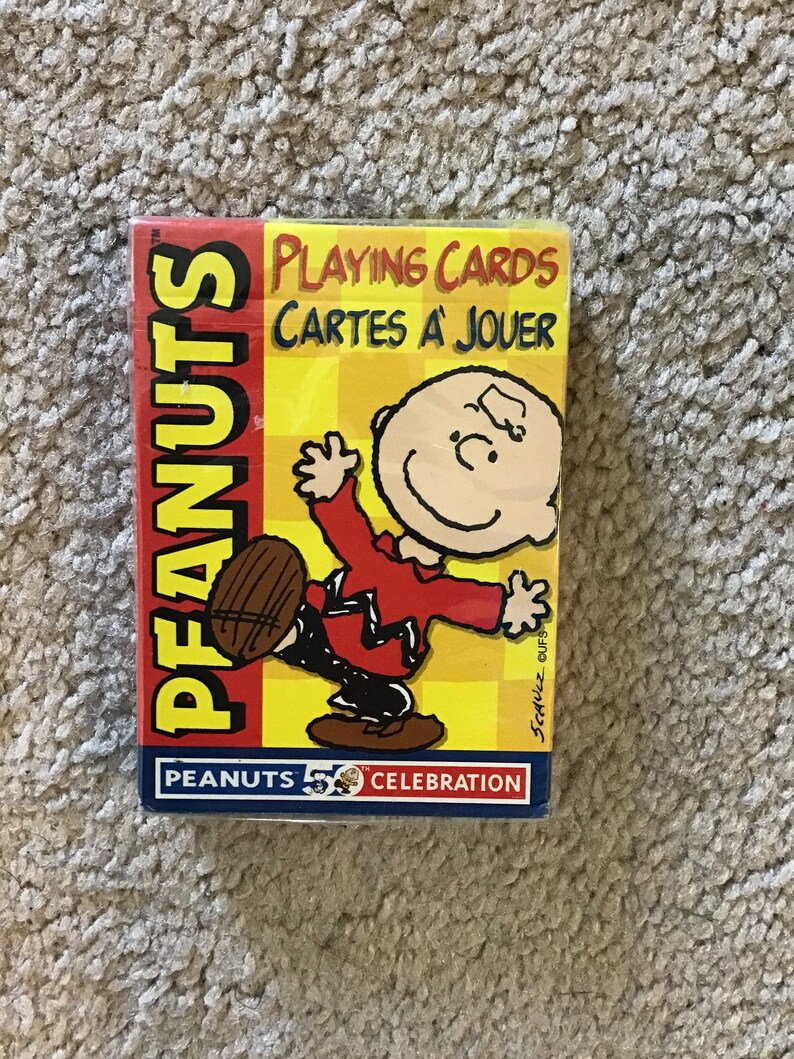 Peanuts Playing Cards Etsy