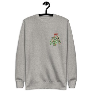 Tis the Damn Season Unisex premium sweater, ontwerp voor- en achterkant, Kerstmis, vakantieploeg, kerstcadeau, kerstronde hals, HoHoHo