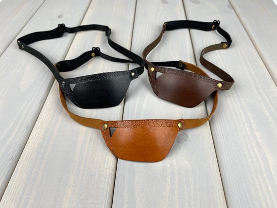 Leather Eye Patch, Small Eye Patch, Slim Eye Patch, Eyepatch, Eye Mask