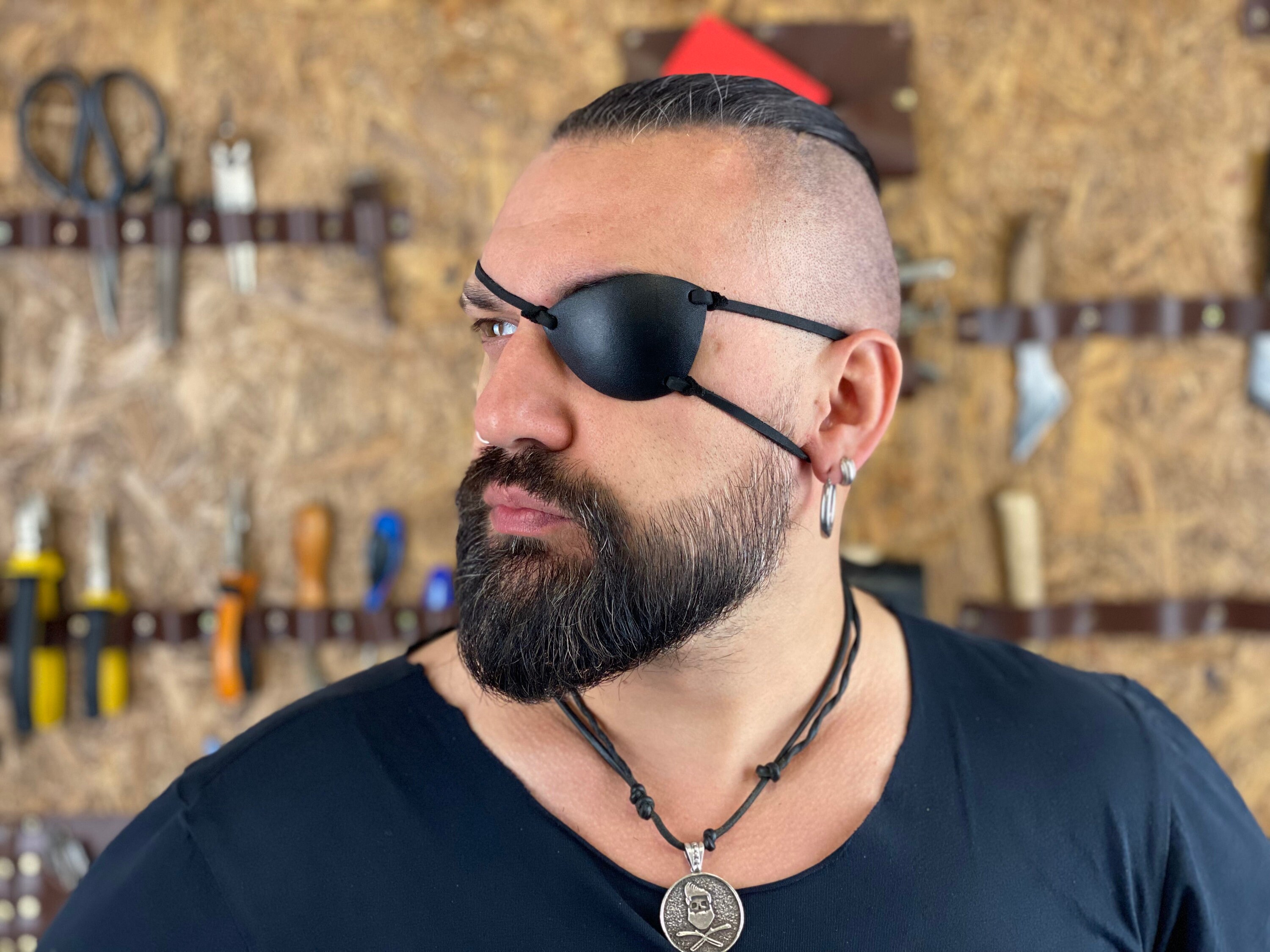 Leather Eye Patch Eye Patch Man Eye Patch Woman Eye Etsy