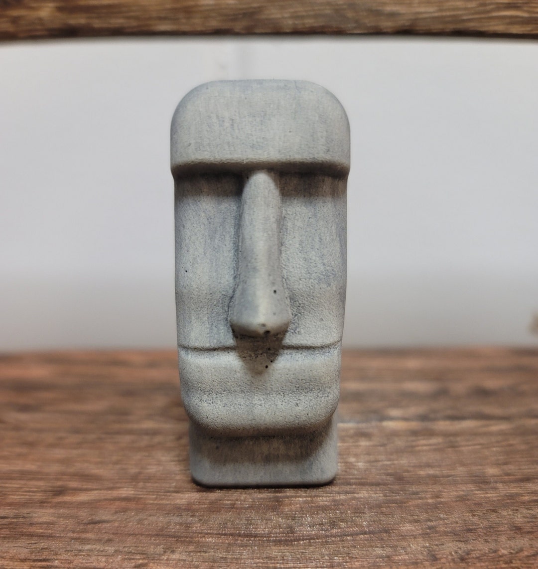 Cement Easter Island Head Easter Island Head Etsy