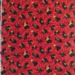 Judie Rothermel for Brothers Textiles, Red, Cowboys and the States 100% Cotton Flannel image 1