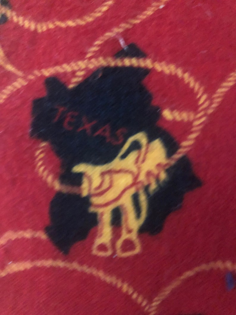 Judie Rothermel for Brothers Textiles, Red, Cowboys and the States 100% Cotton Flannel image 3