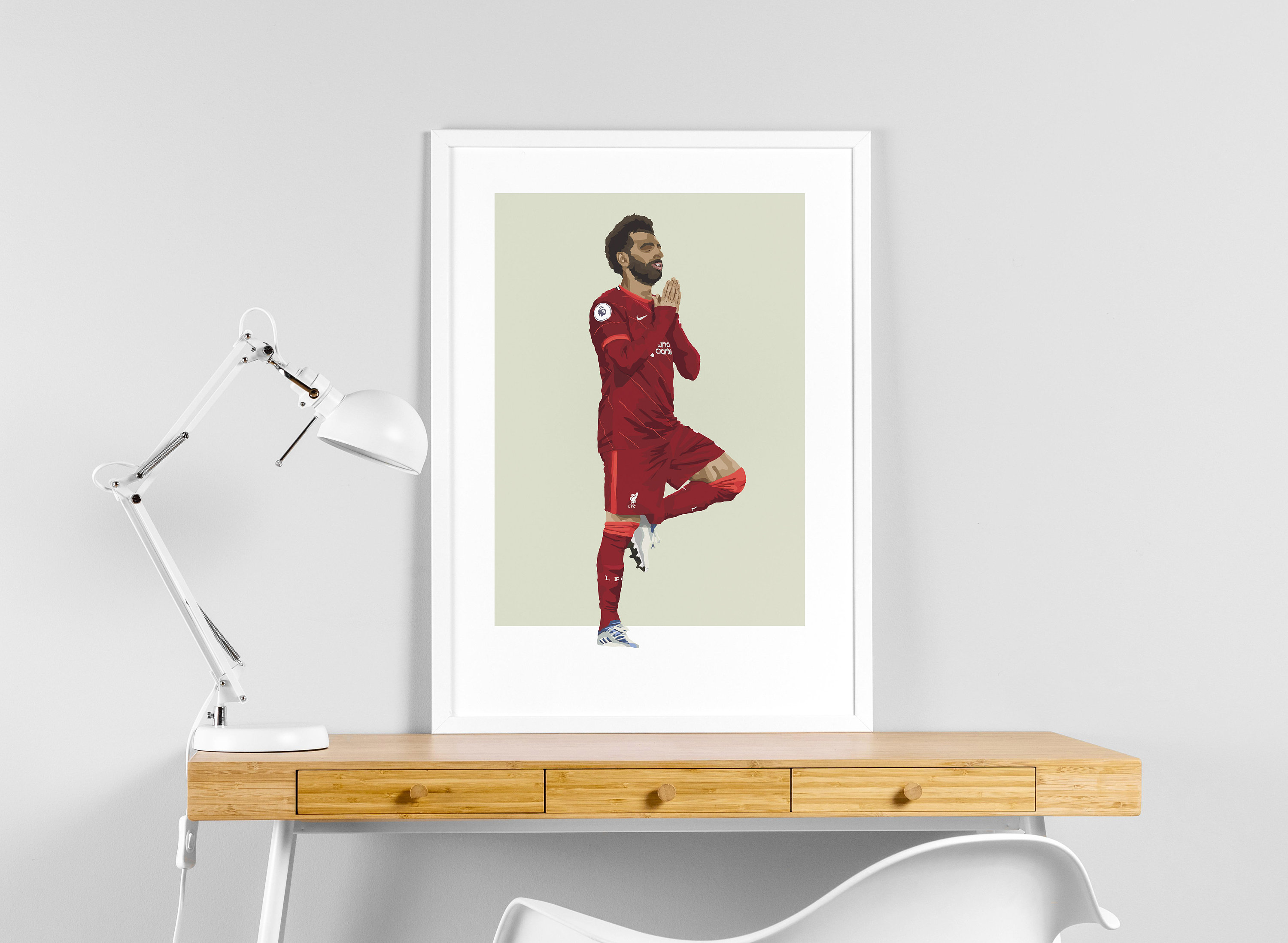 Mo Salah Art Print / Liverpool FC Wall Art / Liverpool FC Etsy UK