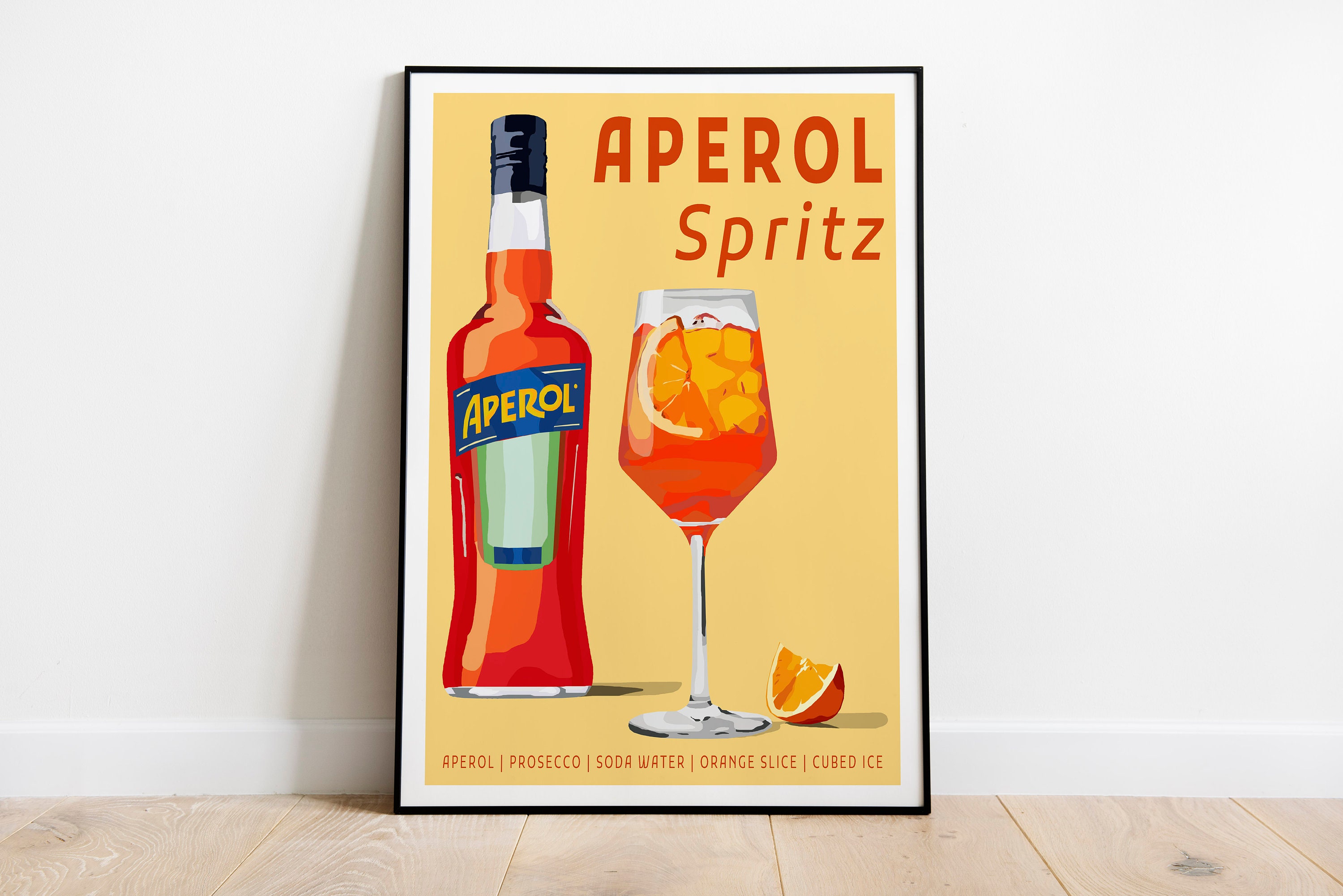 Aperol Spritz Art Print / Kitchen Wall Art / Art for Kitchen / Etsy UK