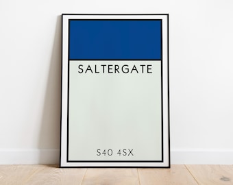 Chesterfield Monopoly Wall Art / Stadium Art Print / Saltergate Poster / The Spireites Poster / Football Art Print / Football Gift