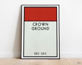 Accrington Stanley Monopoly Wall Art / Crown Ground Art Print / Accrington Stanley Poster / Football Art Print / Football Gift