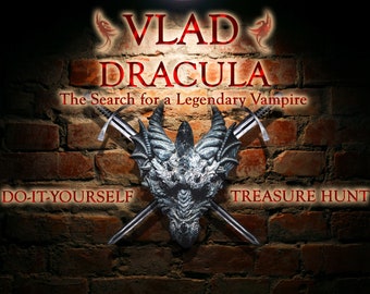 Vlad Drácula 1: Búsqueda del tesoro de vampiros: Sala de escape imprimible (kit DIY)