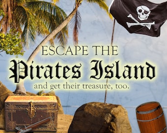 Kit de Escape Room de la Isla Pirata: Aventura imprimible (PDF)