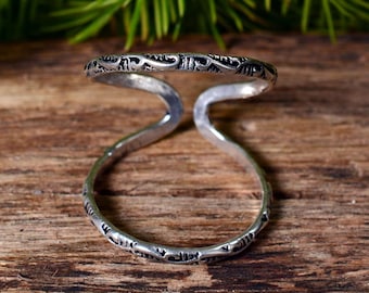 Férula de dedo para artritis Anillo de plata para doblar desviación lateral lateral Plata de ley 925, anillo de latón o cobre para Ehlers