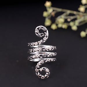 Handmade Swan Splint Ring, Adjustable Arthritis Ring for DIP/PIP Joint Support, 925 Sterling Silver Therapeutic Finger Splint