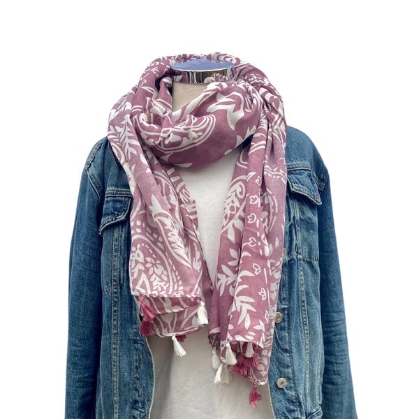 Scarf, light scarf, head or neck scarf for spring + summer - sheer lightweight wrap or shawl
