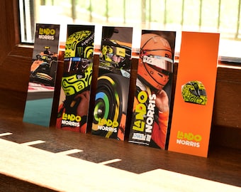 Formula 1 Bookmarks, Lando Norris Bookmarks, F1 driver bookmark