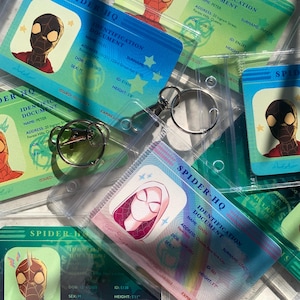 Spider-man Across the Spider-verse | Spider HQ ID Card Keychain