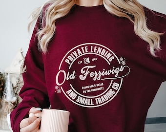 Old Fezziwig's Christmas Crewneck Sweatshirt, A Christmas Carol