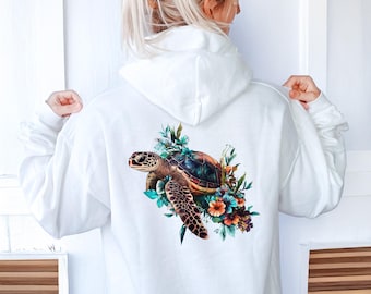 Meeresschildkröten-Hoodie: Unisex Ocean Wildlife Sweatshirt
