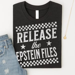 Release the Epstein Files Conspiracy Tee, Unisex Shirt, Short Sleeved Top, Secrets Tee, Controversial Tshirt, Mystery Shirt