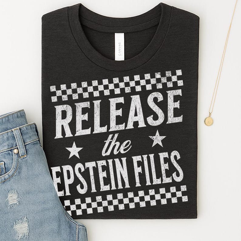 Release the Epstein Files Conspiracy Tee, Unisex Shirt, Short Sleeved Top, Secrets Tee, Controversial Tshirt, Mystery Shirt