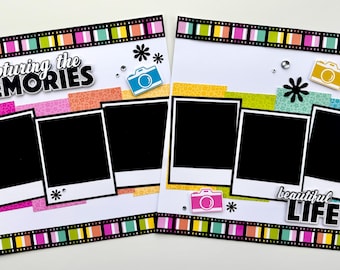 Captured Memories 12x12 DIY Scrapbook Page Kit