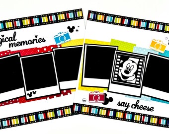 Magical Memories 12x12 DIY Scrapbook Page Kit - All Pre-Cut and Ready to Assemble