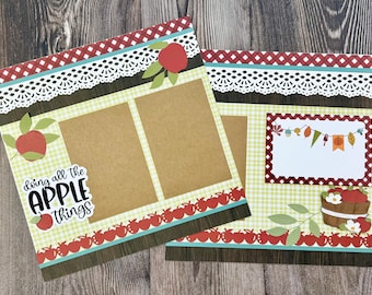 Apple 12x12 Scrapbook Kit - DIY - Makes 2 Pages
