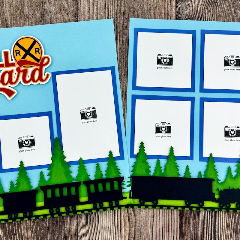 R Layout Train Scrapbook Layouts - Etsy