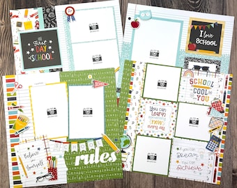 School Rules Scrapbook Kit: Precut, Ready to Assemble - Makes 4 Pages