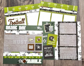 Football Scrapbook Page Kit: Simple Stories, Makes 4 Pages