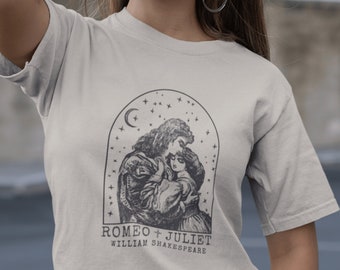 Shakespeare Shirt Romeo and Juliet, Poet Shirt Light Academia Literature Shirt, Bookish Shirt Literary Shakespeare Gifts, Renaissance Shirt