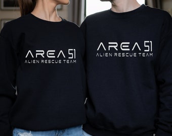 UFO Shirt Space Gift, Area 51 Space Sweatshirt, I Want To Beleive Alien Shirt Men and Women