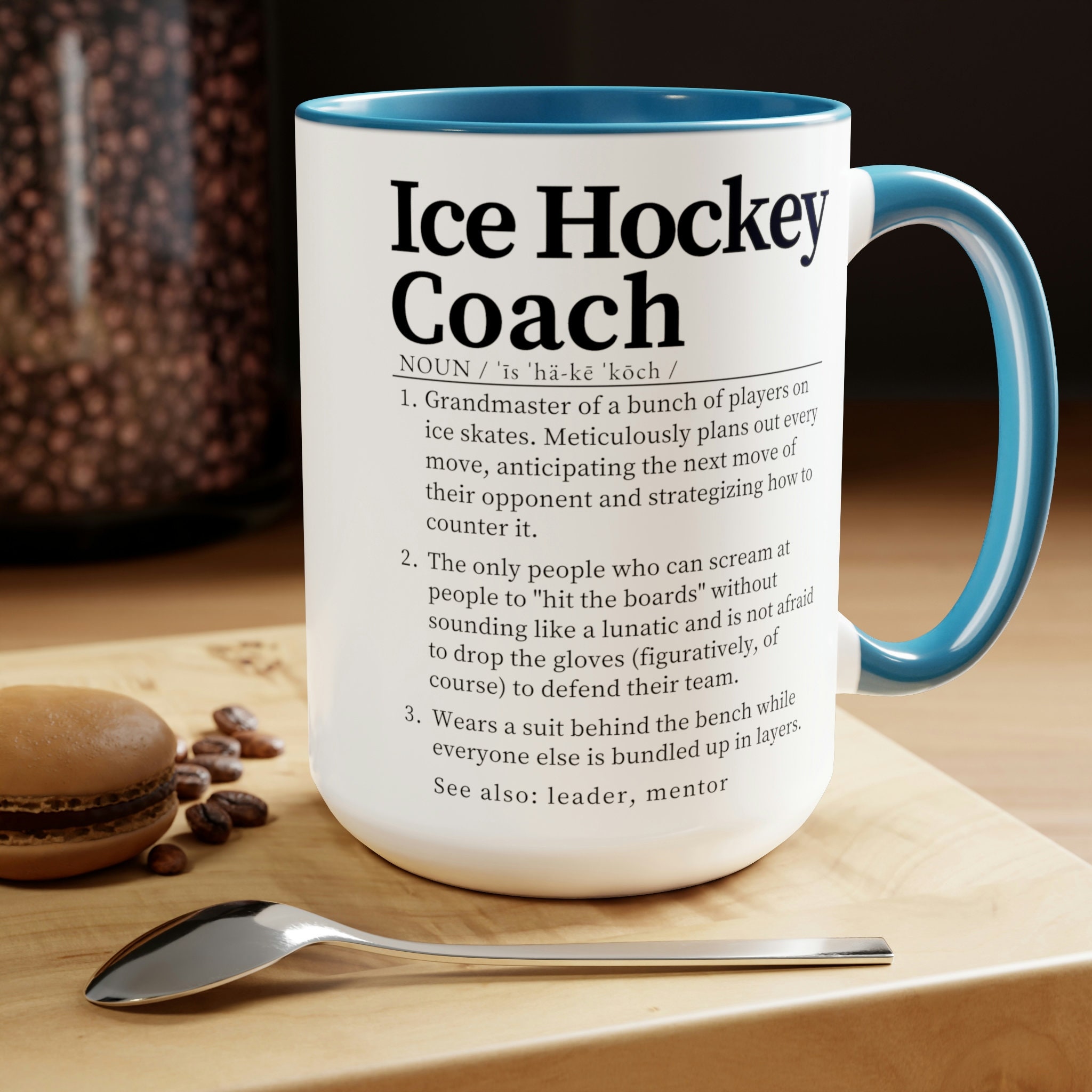 Ice Hockey Coach Gift Ice Hockey Coach Definition Coffee Mug Humorous ...