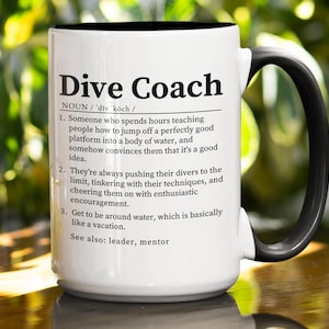 Dive Coach Gift - Dive Coach Definition Mug | Birthday Gifts, Coach Appreciation, Coach Thank You Gift, Team Gift Idea