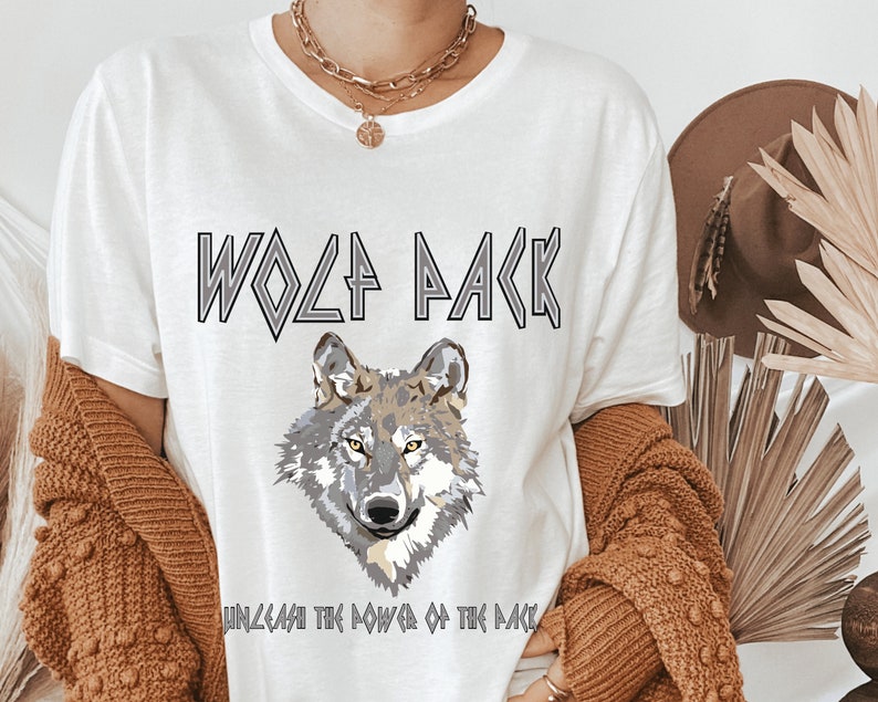 thumbnail image 2 of Wolf Pack Tees "Strength Of The Pack" Women's T-Shirt - Inspirational Teamwork & Unity Design 2 of 14