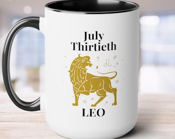 Zodiac Birthdate Mug - Personalized Birthday Gifts for Her | Birthday Mug Astrology Gifts