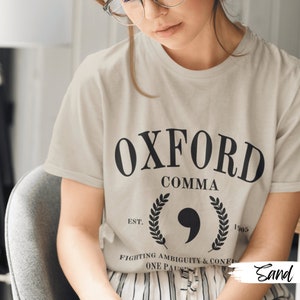 Oxford Comma 1905 Fighting Ambiguity and Confusion one pause at a time tshirt