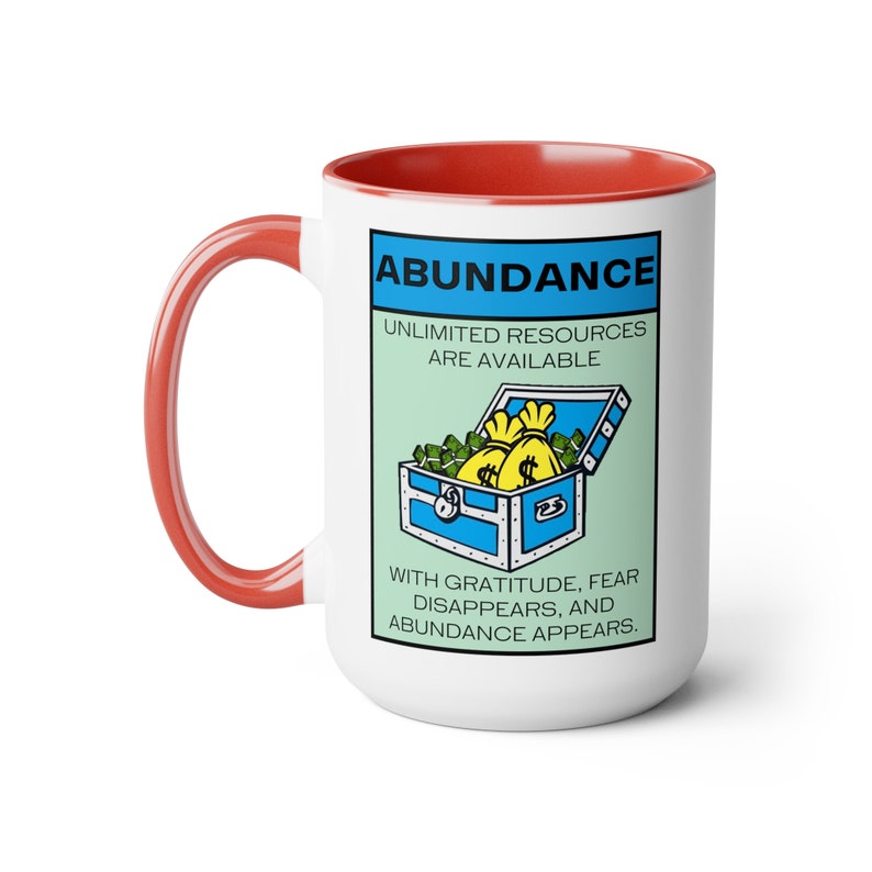 Abundance Quote Gratitude Coffee Mug, Positive Affirmation Manifesting Prosperity Mindset, Law of Attraction Inspirational Gifts image 9
